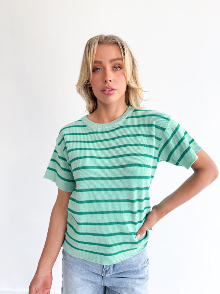 Sunny Knit Top - Mint