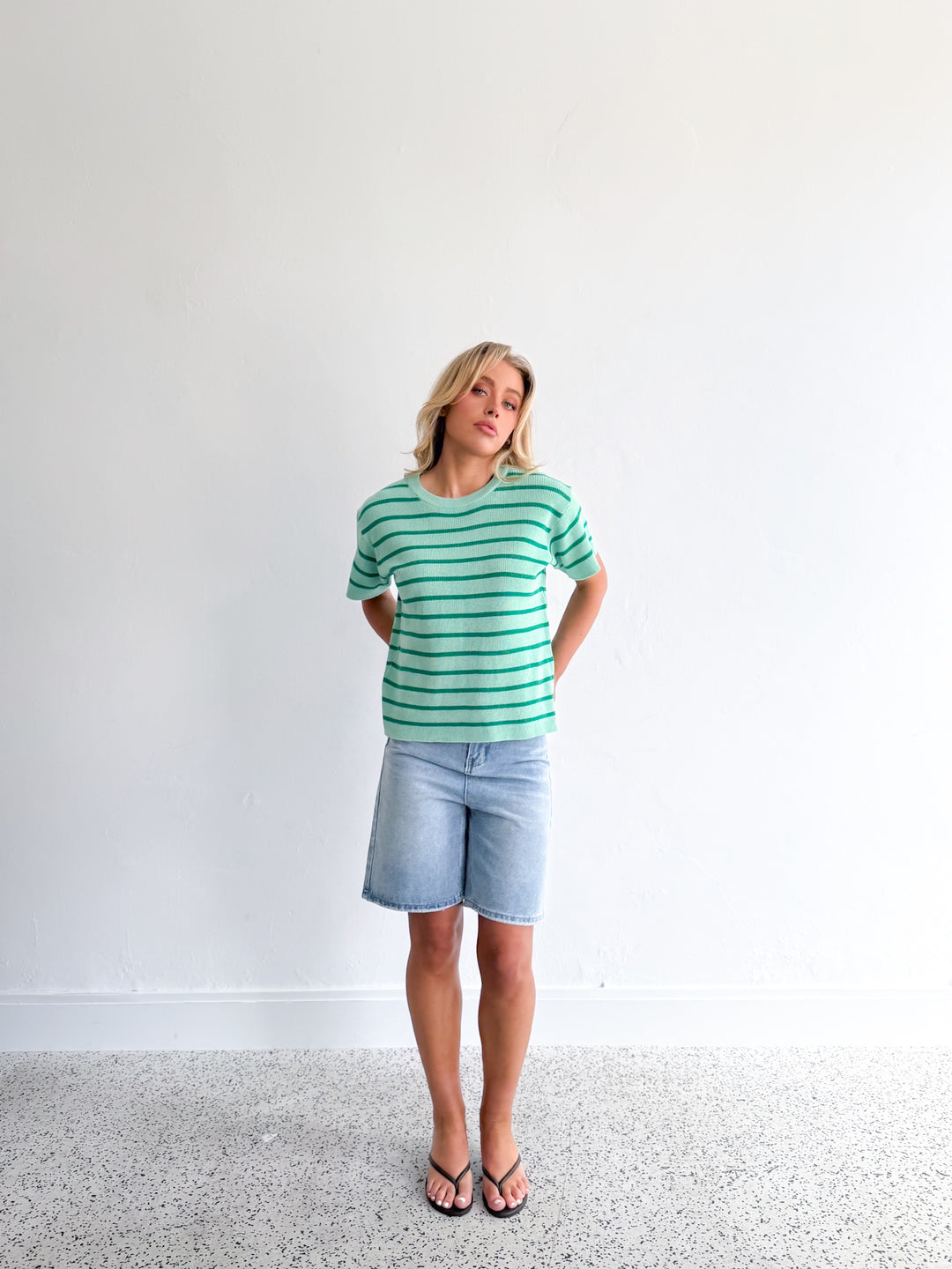 Sunny Knit Top - Mint
