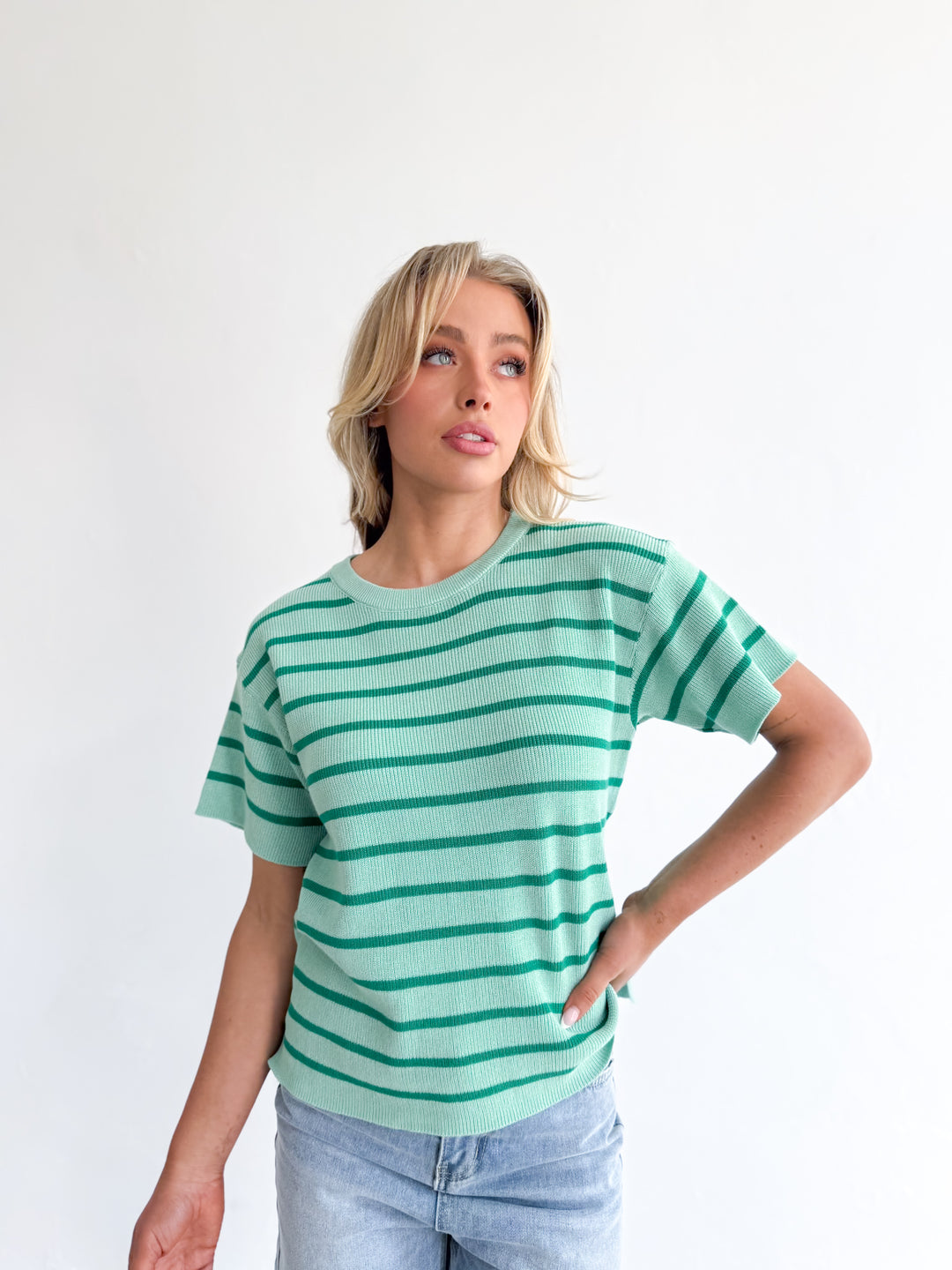 Sunny Knit Top - Mint