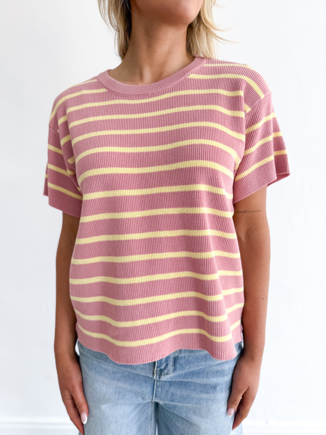 Sunny Knit Top - Pink