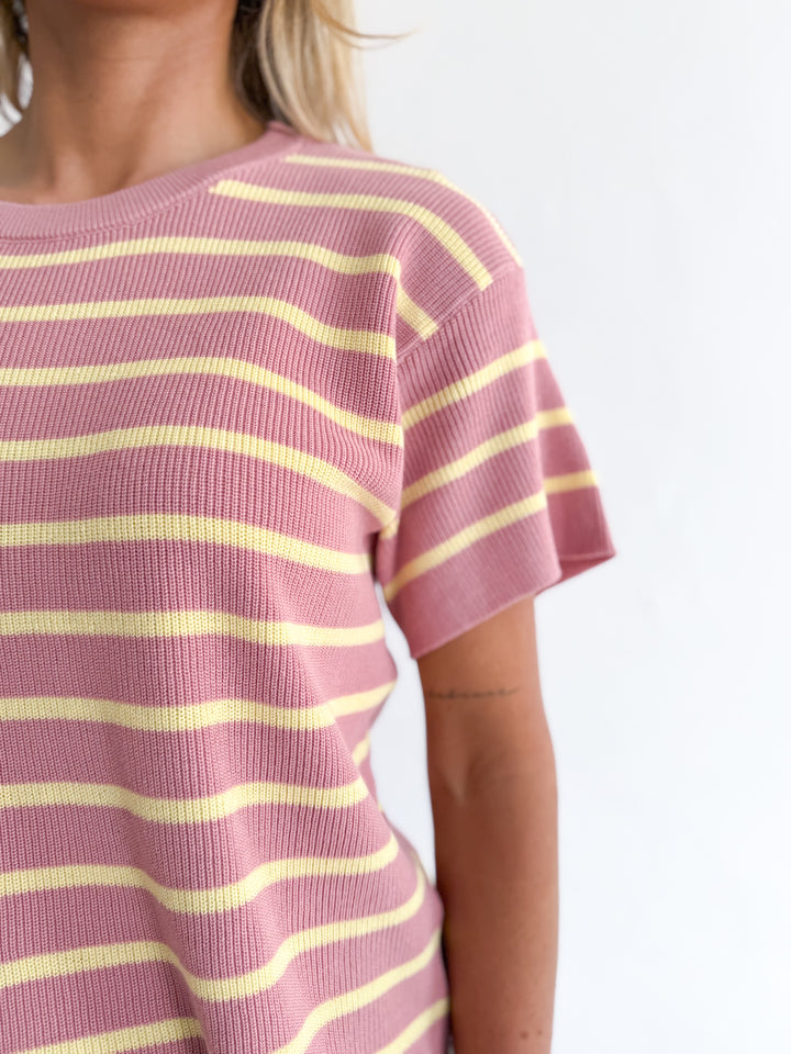 Sunny Knit Top - Pink