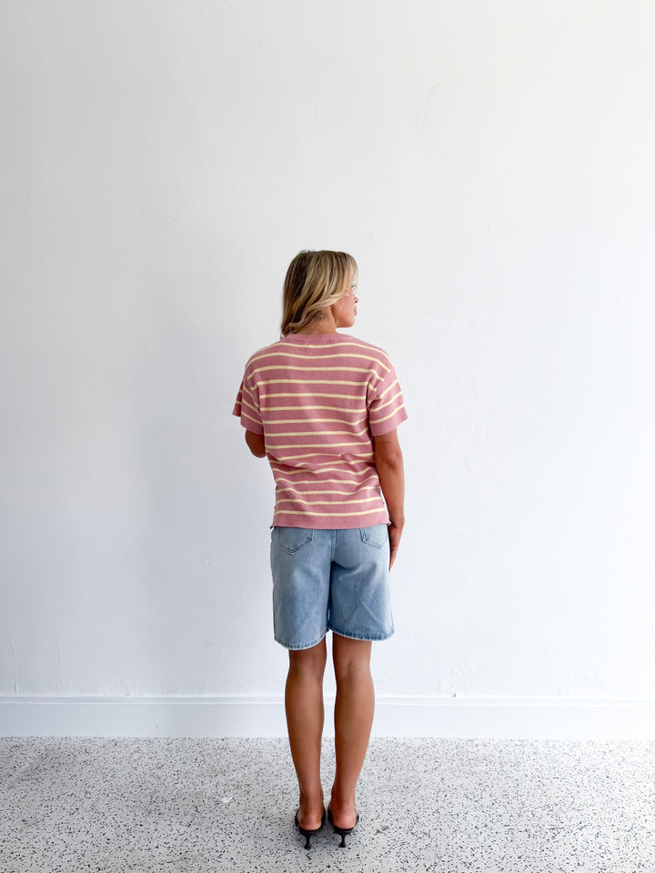 Sunny Knit Top - Pink