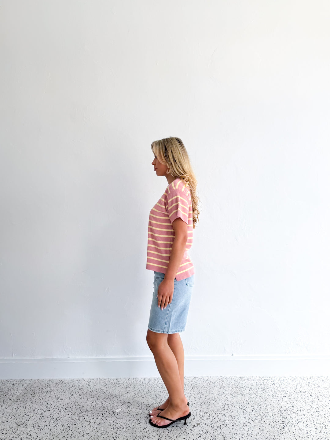 Sunny Knit Top - Pink