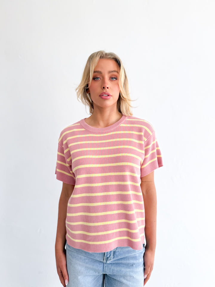 Sunny Knit Top - Pink