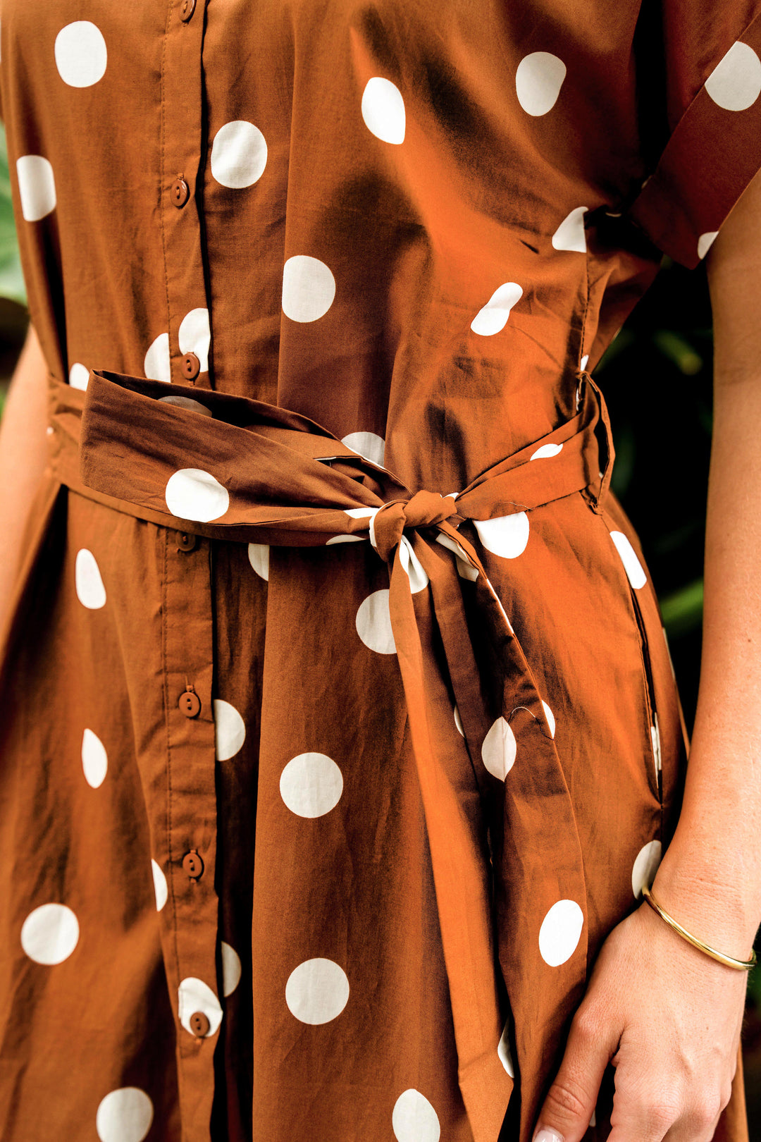Vasquez Dress - Brown Dot