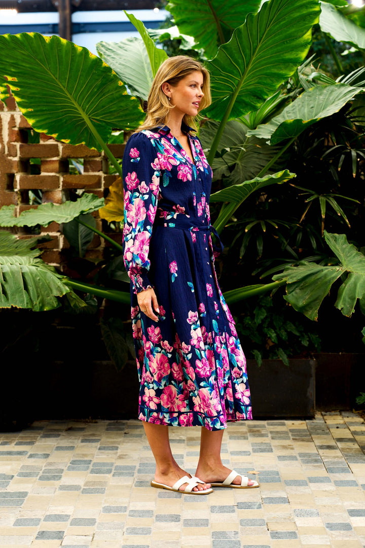 Victorious Maxi Dress – Navy Floral