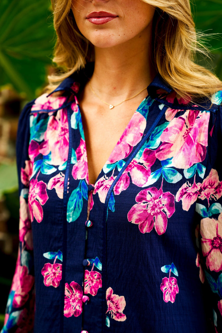 Victorious Maxi Dress – Navy Floral