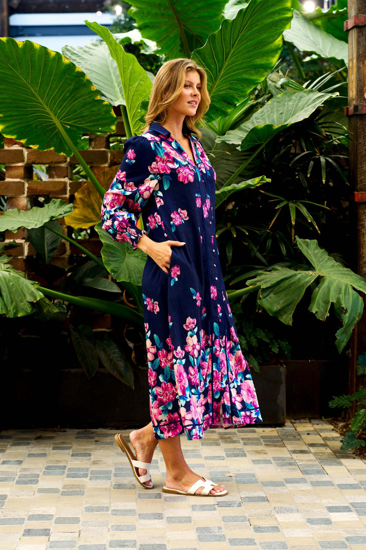 Victorious Maxi Dress – Navy Floral