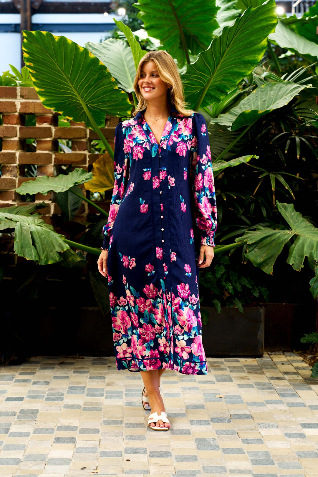 Victorious Maxi Dress – Navy Floral