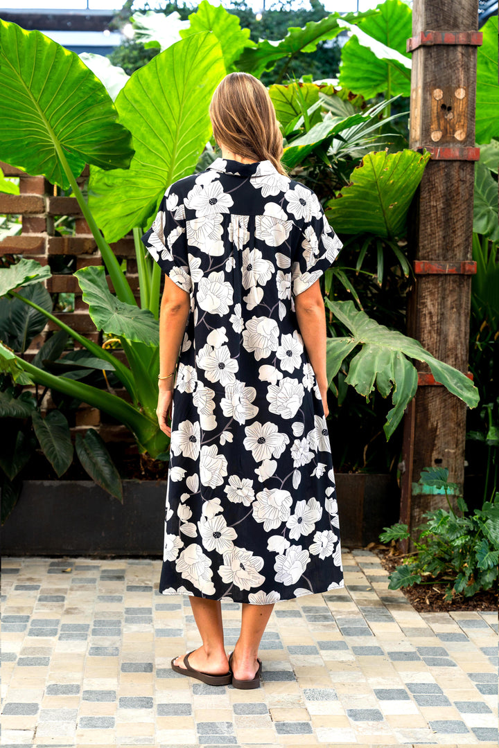Wilma Dress - Black Floral