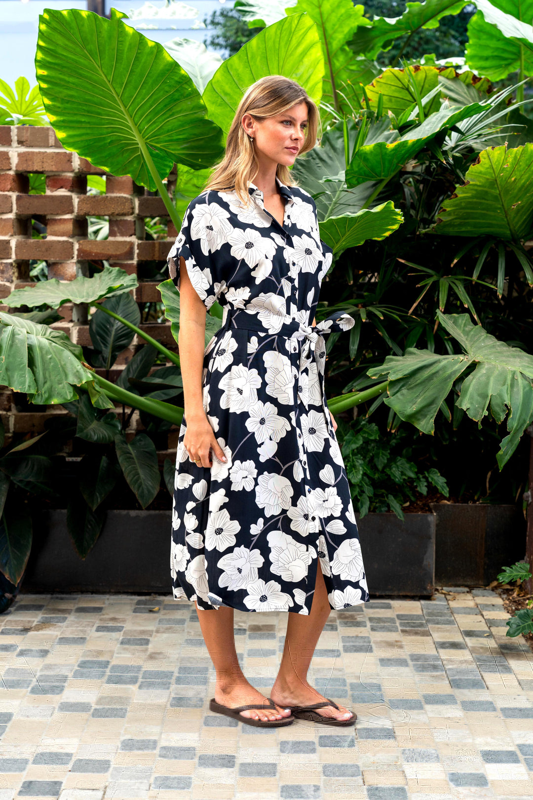 Wilma Dress - Black Floral