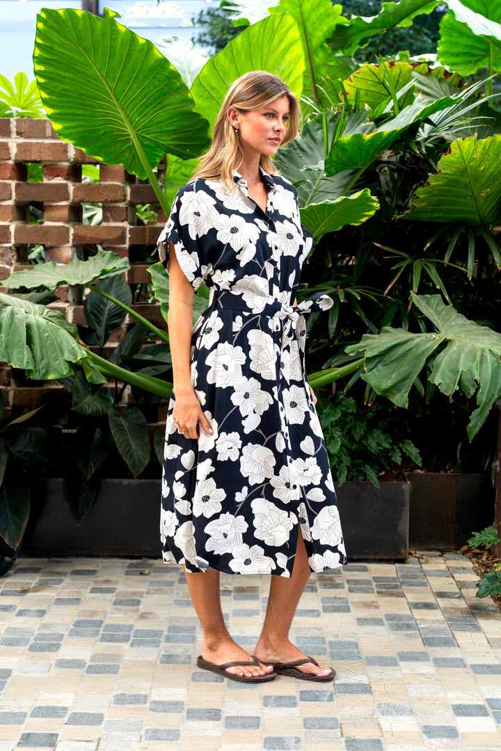 Wilma Dress - Black Floral
